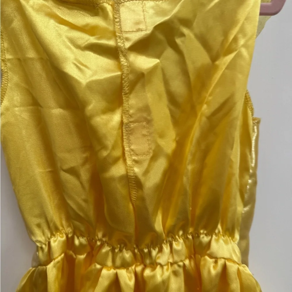 Disney Girls 4 - 6 Belle Beauty & the Beast Golden Princess Dress Up Costume